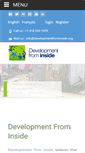 Mobile Screenshot of developmentfrominside.org