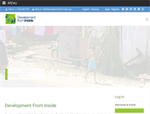 Tablet Screenshot of developmentfrominside.org